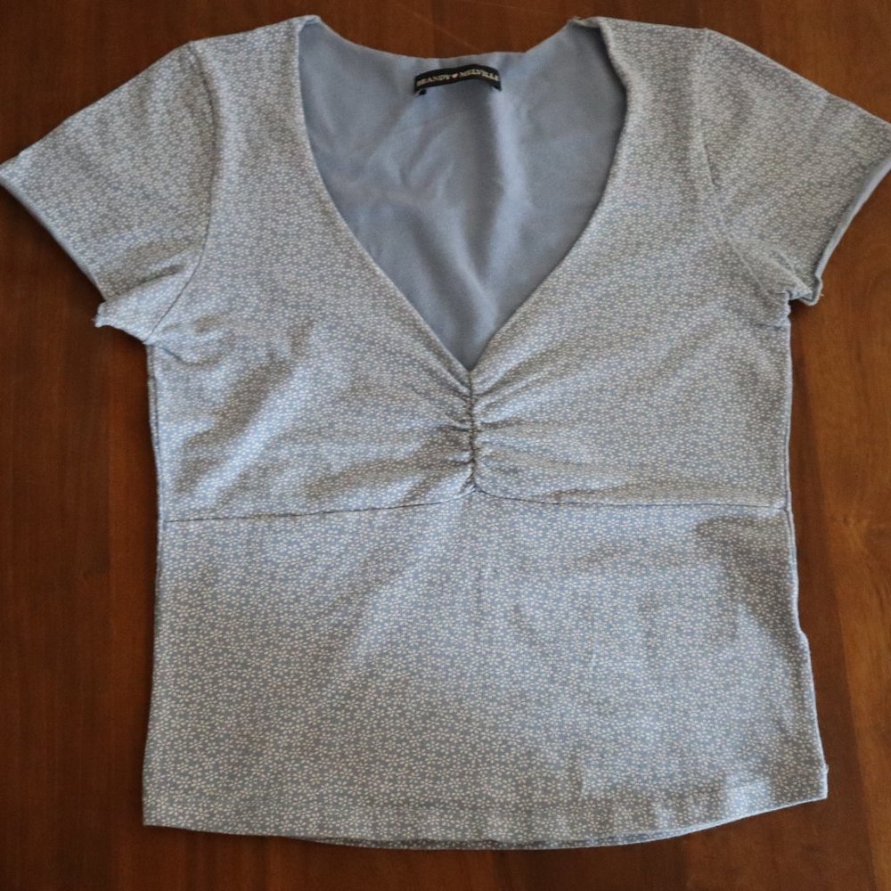 Brandy Melville - Blue and White Amara Top